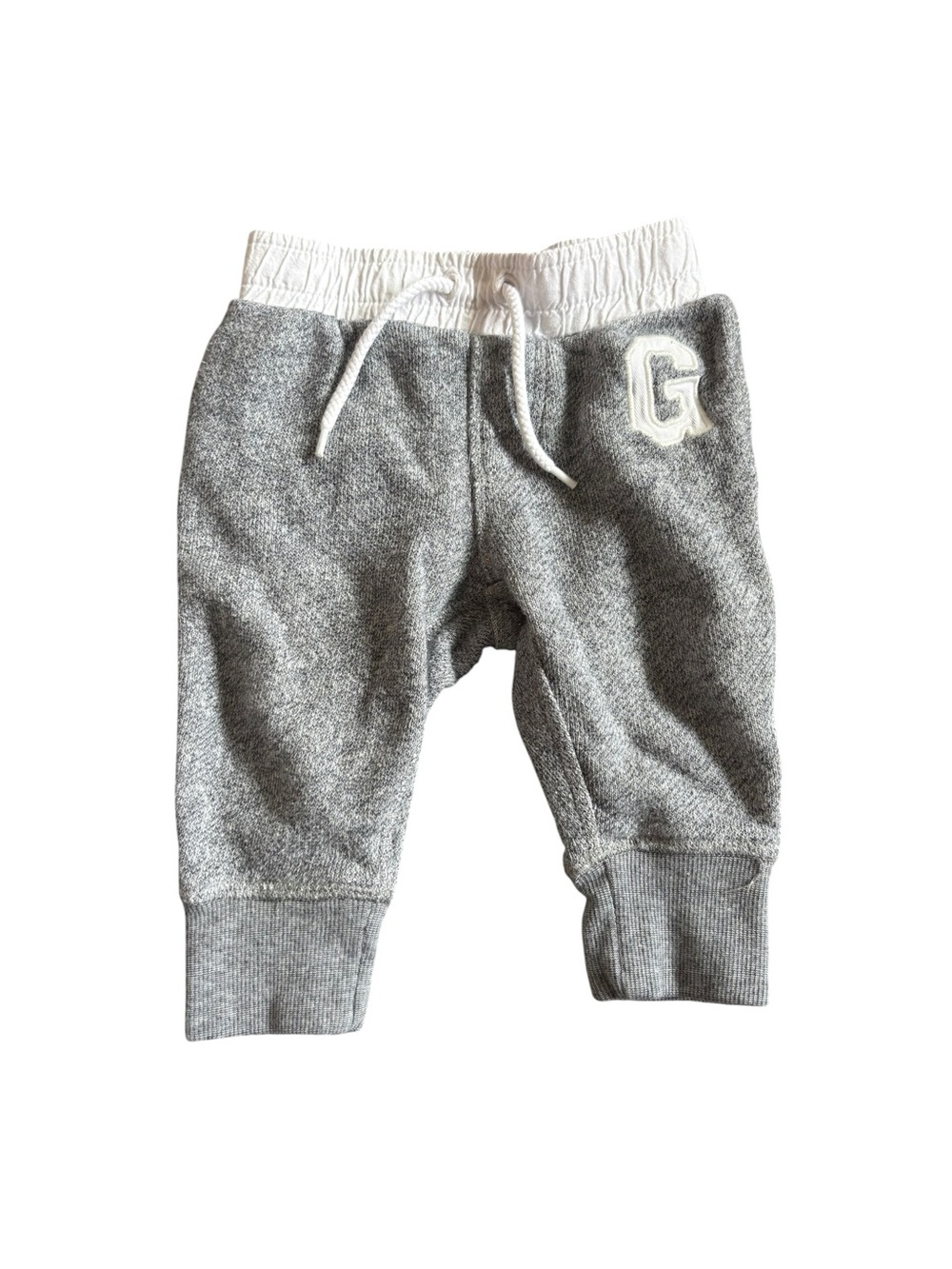 Baby Gap Gray Jogger Sweatpants 6-12M Cotton Pull-On Baby Boy